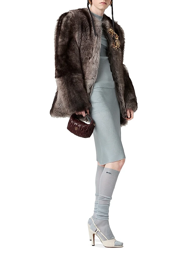 Silk Mid-Length Skirt