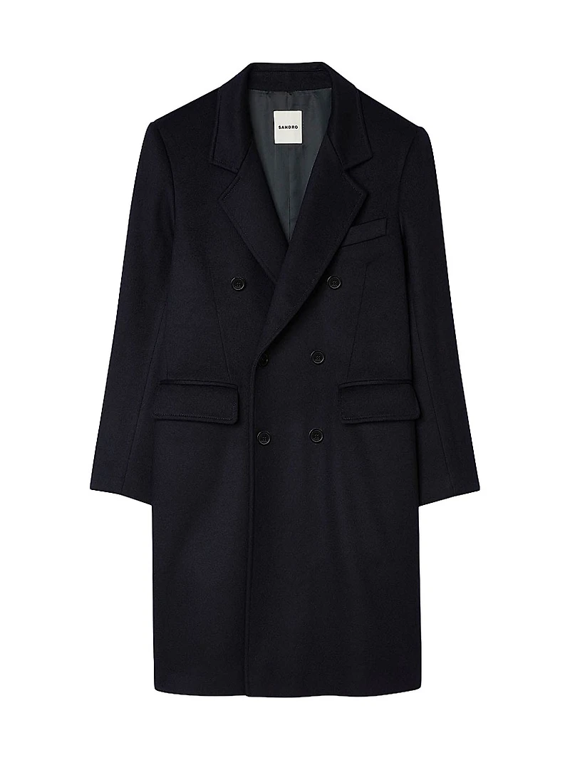 Double-Breasted Wool Coat