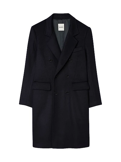 Double-Breasted Wool Coat