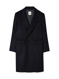 Double-Breasted Wool Coat