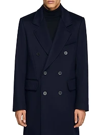 Double-Breasted Wool Coat