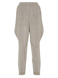 Sparkling Cotton English Rib Knit Equestrian Trousers