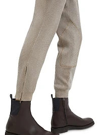 Sparkling Cotton English Rib Knit Equestrian Trousers