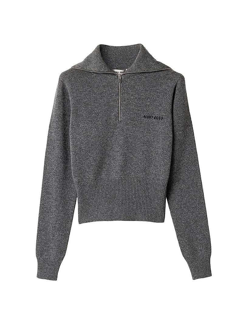 Cashmere Half-Zipper Sweater