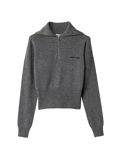 Cashmere Half-Zipper Sweater