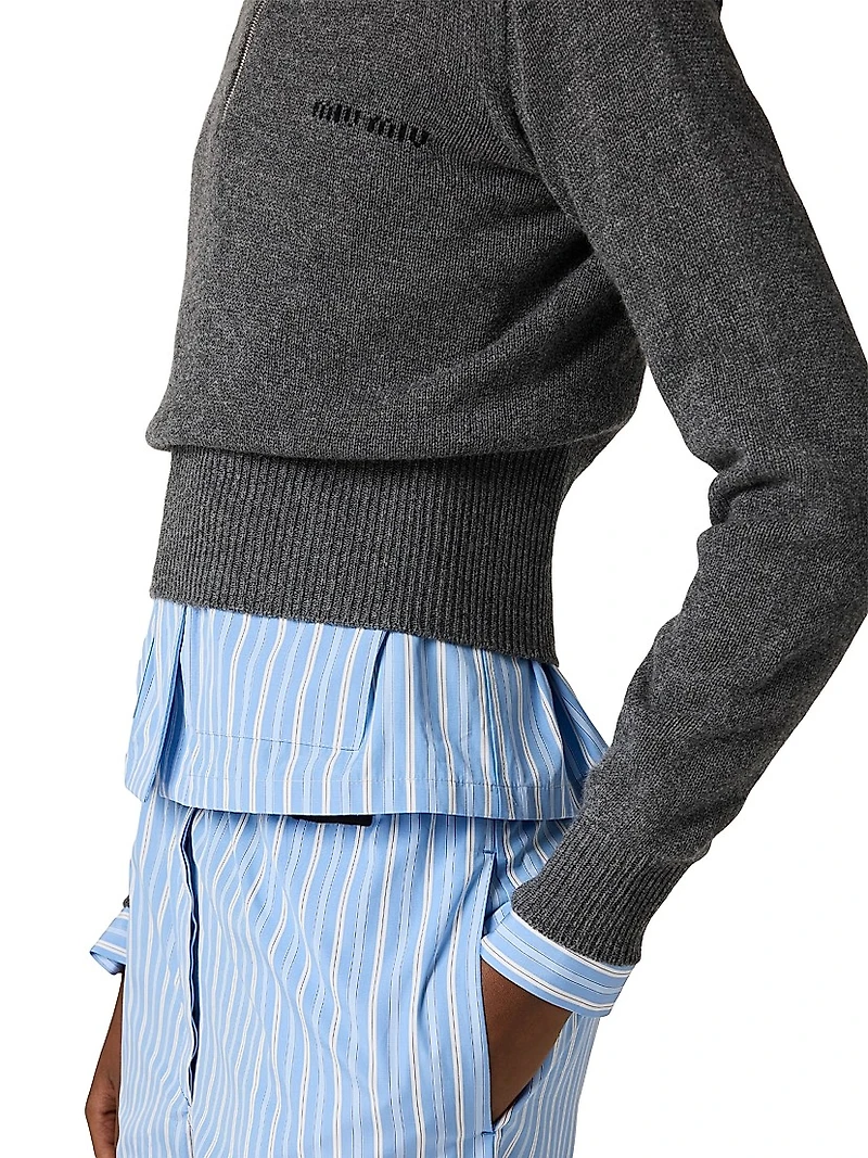 Cashmere Half-Zipper Sweater