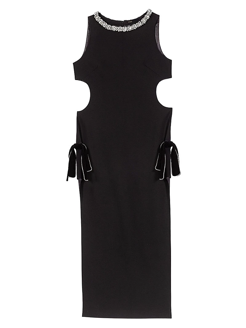 Jewel Collar Maxi Dress