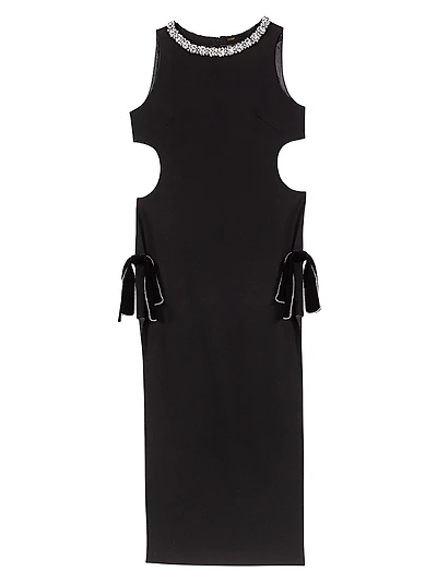 Jewel Collar Maxi Dress