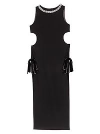 Jewel Collar Maxi Dress