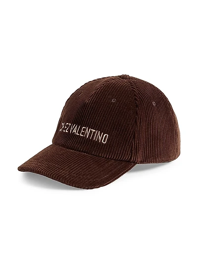 Velvet Baseball Cap with Embroidery