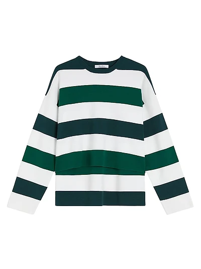 Stretch Viscose Boxy Sweater