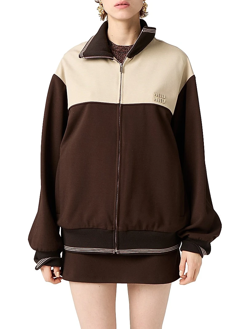 Fabric Stitch Knit Mini Skirt