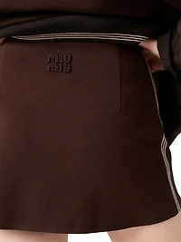 Fabric Stitch Knit Mini Skirt