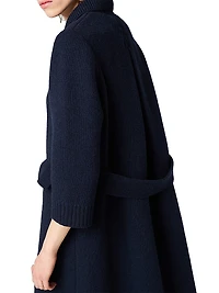 Shetland Wool Cardigan Coat