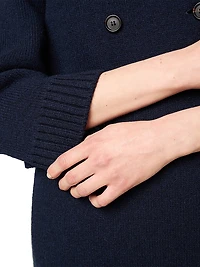 Shetland Wool Cardigan Coat