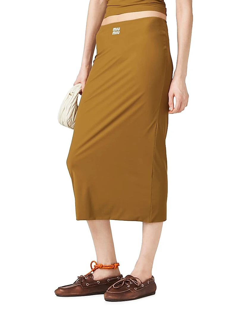 Stretch Jersey Skirt