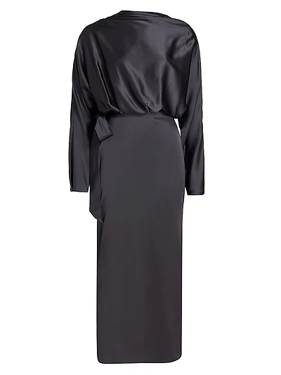 Phoebe Silk-Blend Midi-Dress