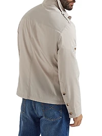 Lightweight Techno Cotton Poplin Unlined Safari Jacket