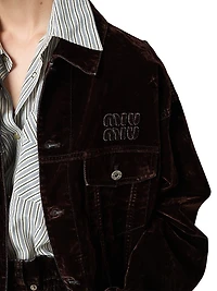 Flocked Chambray Jacket