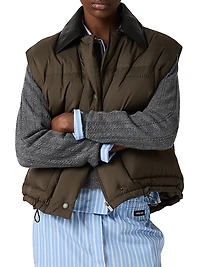 Technical Pongé Down Vest