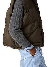 Technical Pongé Down Vest