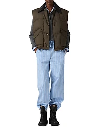 Technical Pongé Down Vest