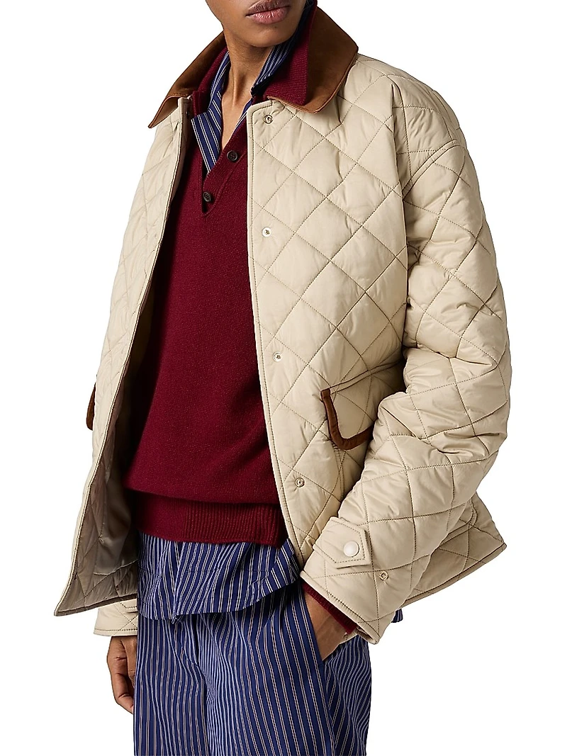 Quilted Technical Pongé Blouson