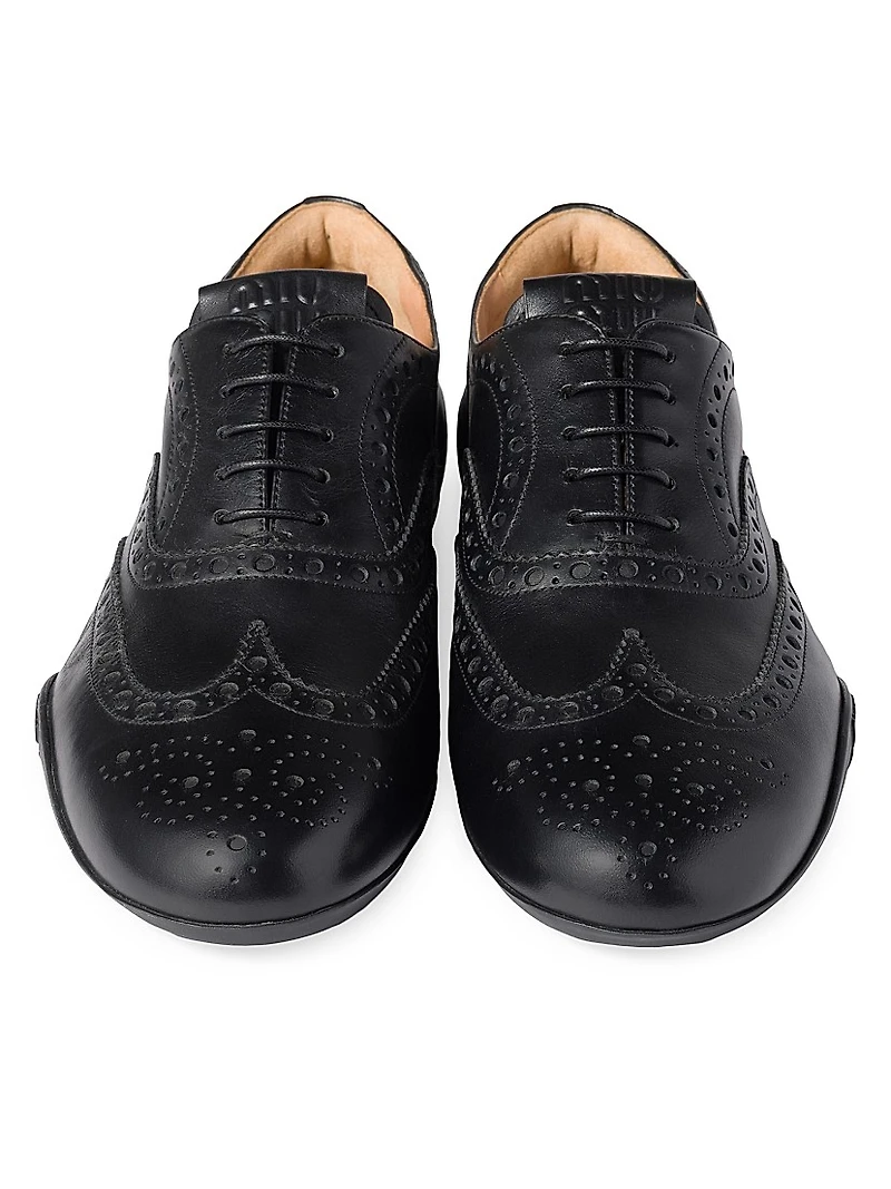 Calf Leather Brogue Shoes