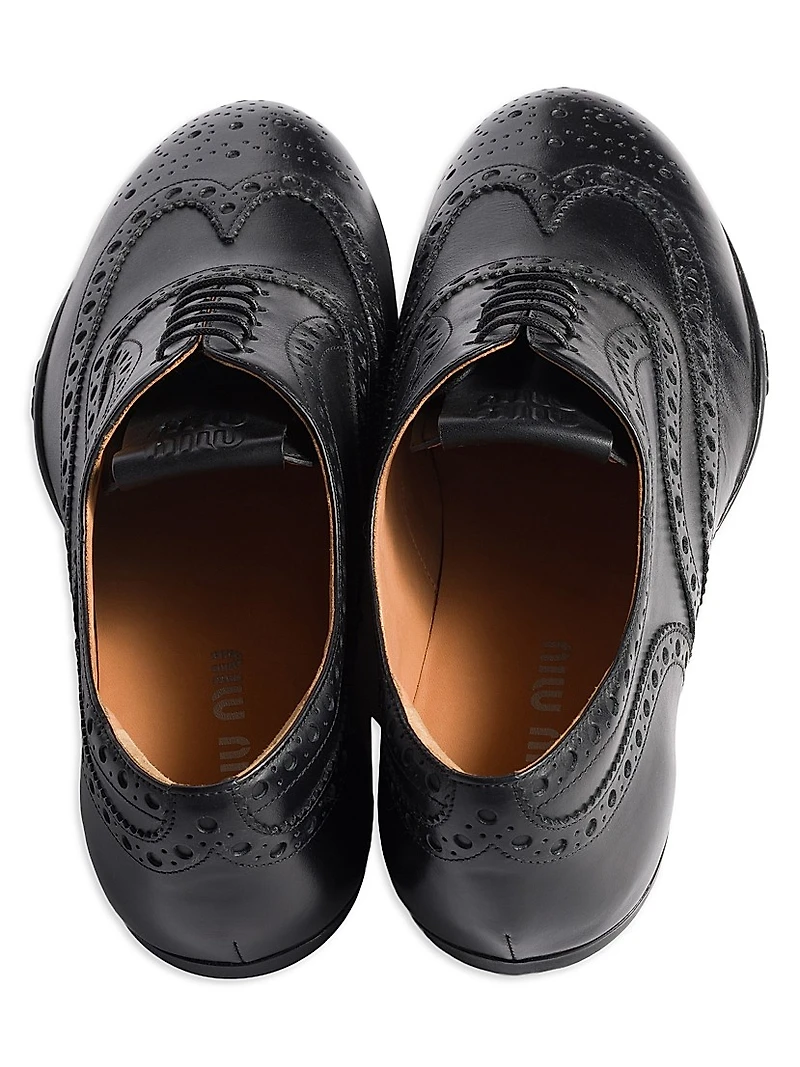Calf Leather Brogue Shoes