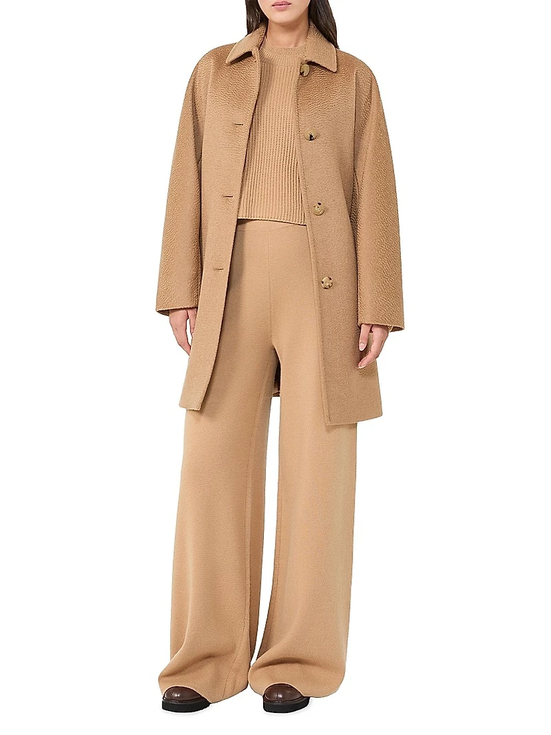 Camel Coat with Belt