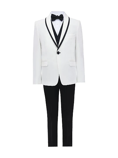 Little Boy's & Suit Set with Black Accents