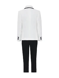 Little Boy's & Suit Set with Black Accents