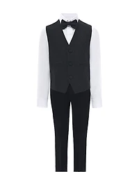 Little Boy's & Glitter Lapel Suit