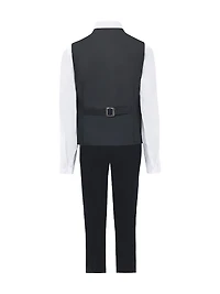 Little Boy's & Glitter Lapel Suit