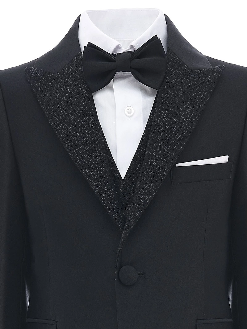 Little Boy's & Glitter Lapel Suit