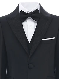 Little Boy's & Glitter Lapel Suit