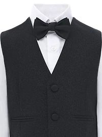 Little Boy's & Glitter Lapel Suit