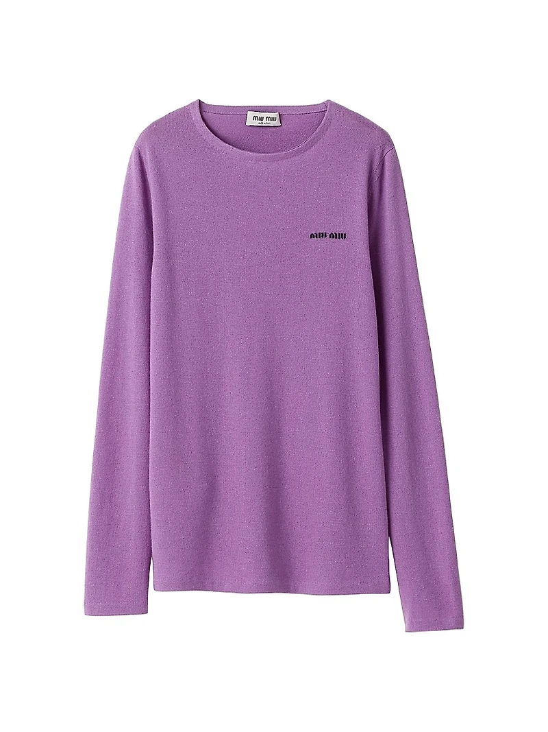Cashmere and Silk Crew-Neck Sweater