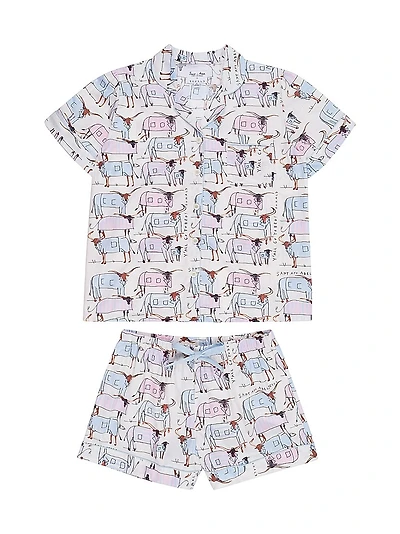 Women's Drawbertson Longhorns Short PJ Set