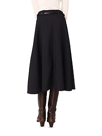 Long Cotton Skirt with Belt