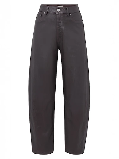 Miro Barrel High Rise Coated Jeans