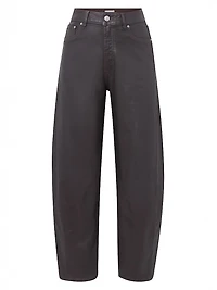 Miro Barrel High Rise Coated Jeans