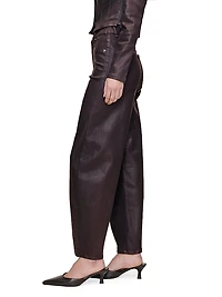 Miro Barrel High Rise Coated Jeans