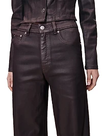 Miro Barrel High Rise Coated Jeans