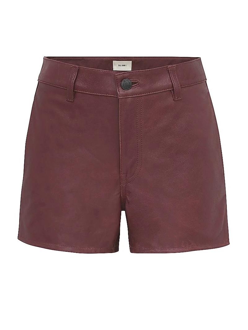 Zoie Leather Shorts