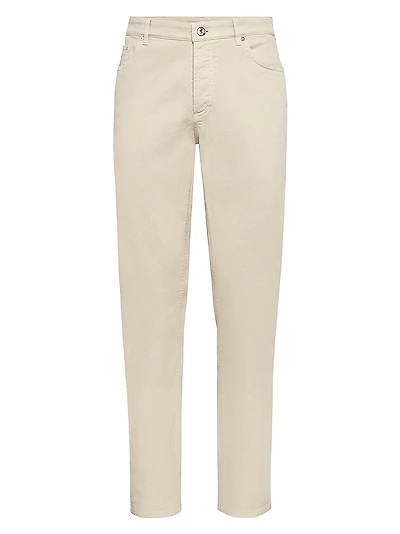 Lightweight Denim Traditional Fit Five Pocket Jeans