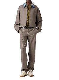 Gabardine Blouson Jacket