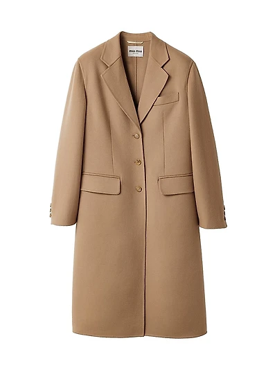 Single-Breasted Double Cashmere Coat