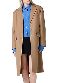 Single-Breasted Double Cashmere Coat