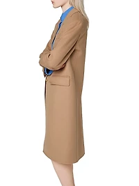 Single-Breasted Double Cashmere Coat